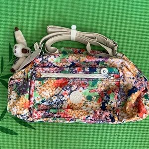 Kipling floral print crossbody bag.